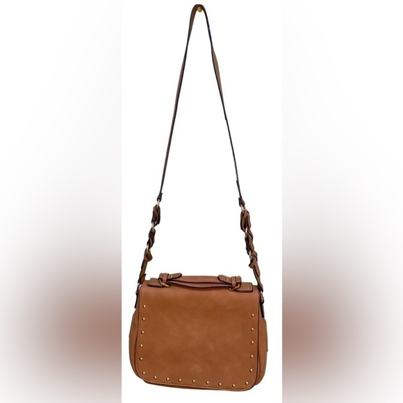 Studded Messenger Crossbody Bag Justfab - Picture 1 of 8